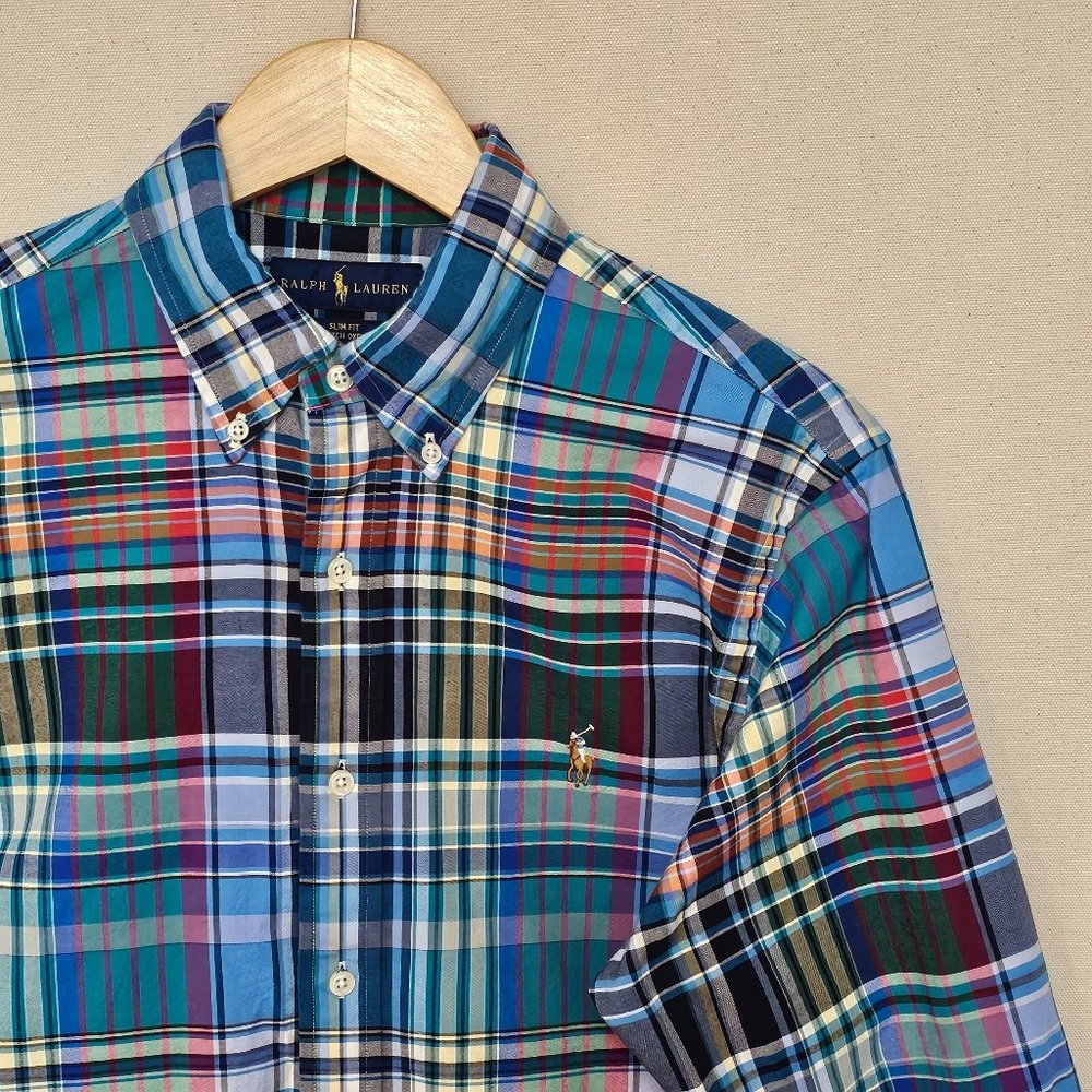 Ralph Lauren Stretch Oxford Button Down Slim Fit M
